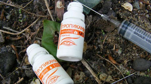 drug addicts use Tropicamide