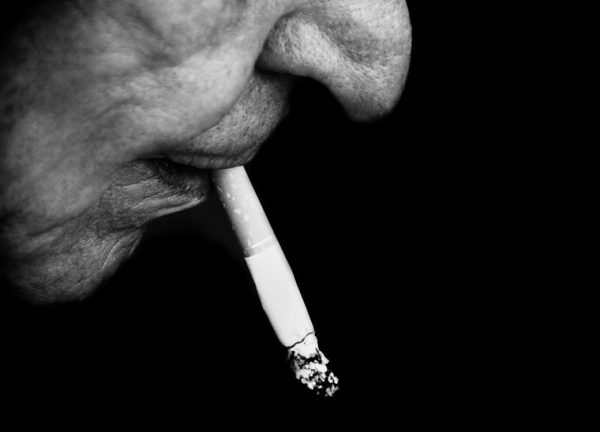 Smoking addiction, which seriously affects the physical condition of the person