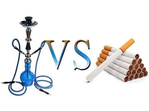 What is more harmful Smoking cigarettes or hookah