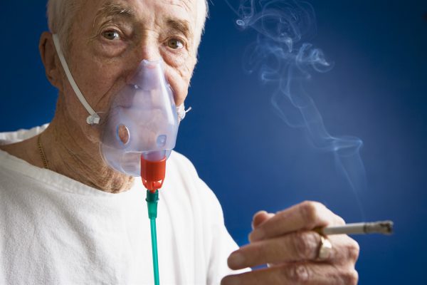 Smoking with bronchitis