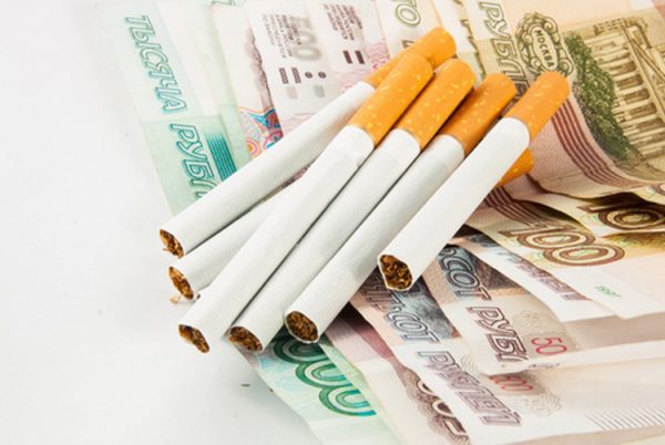 cigarettes and money